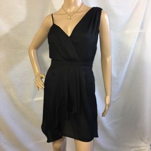 BCBG Black Asymmetrical Sleeveless Dress